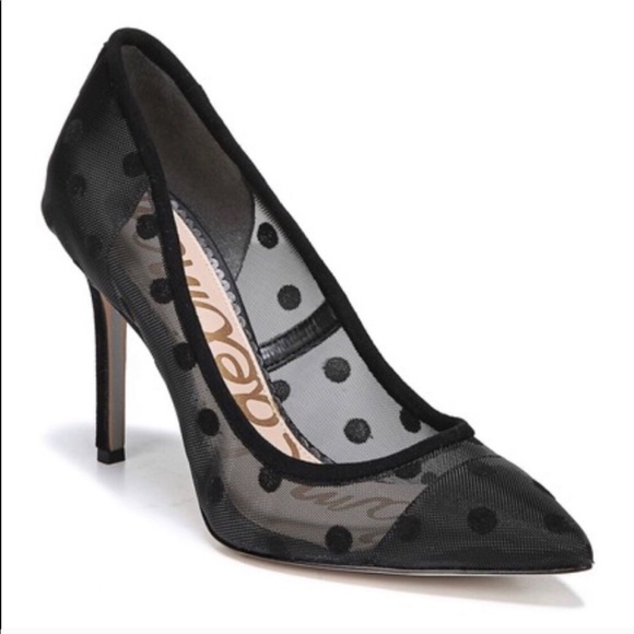 Details about Womens New Patent Leather Polka Dot Mesh Slingback Block Heel Sandals Shoes AKSO Details about Womens New Patent Leather Polka Dot Mesh Slingback Block Heel Sandals Shoes AKSO